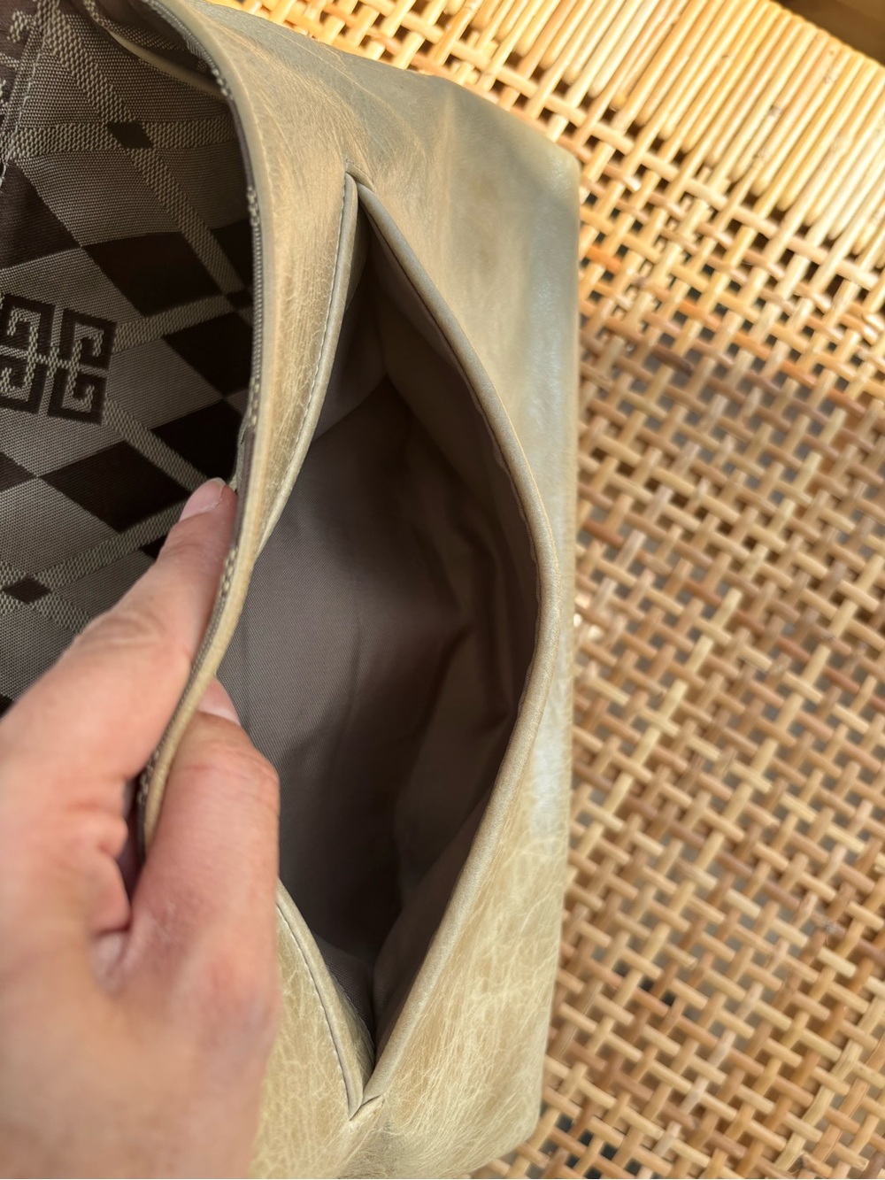 Givenchy Reversible Shoulder Bag | Leather & Monogram Satin | Dust Bag - Picture 8 of 15